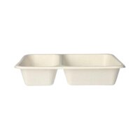 BIO Zuckerrohr-Siegelschale, 225x175x45mm. 2-geteilt,...