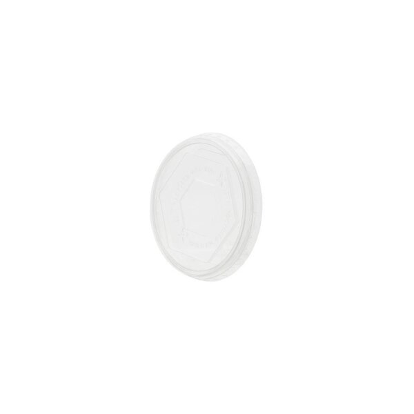 rPET-Deckel, Ø65mm, Transparent