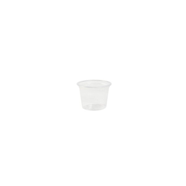 BIO PLA-Dressingbecher, 30ml, Ø45mm, Transparent