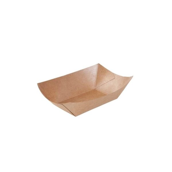 BIO Papp-Snackschale, 200ml, 130x90x40mm, Kraft-Braun