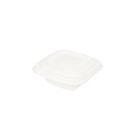 Zuckerrohr-Dressingbecher, 50ml/2oz, 80x80mm, Weiß