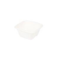 Zuckerrohr-Dressingbecher, 80ml/3oz, 80x80mm, Weiß