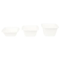 Zuckerrohr-Dressingbecher, 80ml/3oz, 80x80mm, Weiß