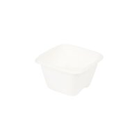 Zuckerrohr-Dressingbecher, 100ml/4oz, 80x80mm, Weiß