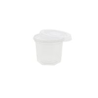 rPET-Dressingbecher, 100ml, Ø65mm, Transparent