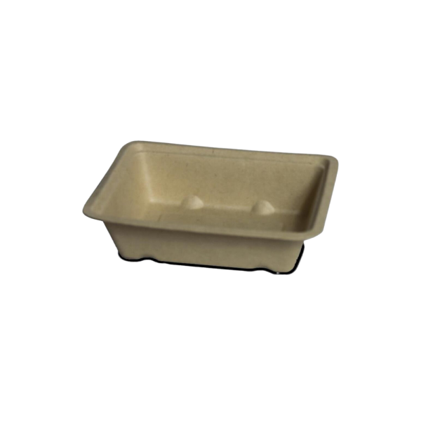 Zuckerrohr-Snackschale, 120x90x30mm, Natur