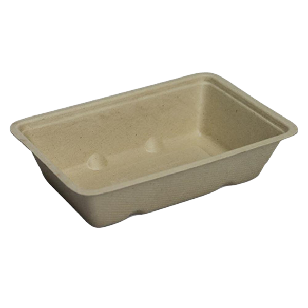Zuckerrohr-Snackschale, 145x100x40mm, Natur