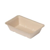Zuckerrohr-Snackschale, 145x100x40mm, Natur