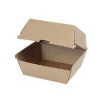 BIO Papp-Burger-Box, 170x155x100mm, kraftbraun