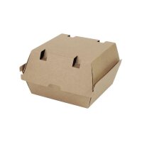 BIO Papp-Burger-Box, 170x155x100mm, kraftbraun