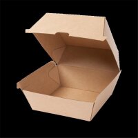 BIO Papp-Burger-Box, 170x155x100mm, kraftbraun
