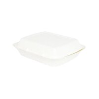 Zuckerrohr-Menübox, 250x200x75mm, Weiß