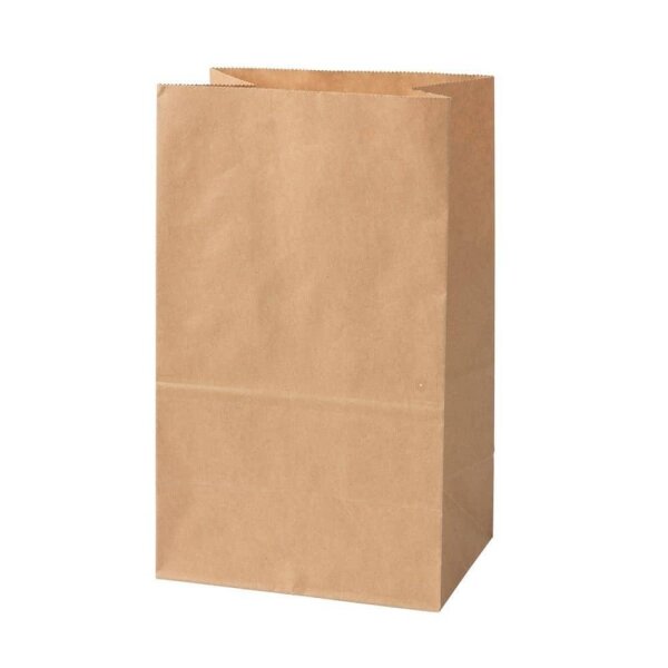 BIO Papier-Blockbodenbeutel, 150x100x250mm, braun