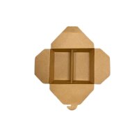 Karton-Menübox, PE-Beschichtung, 2-geteilt,...