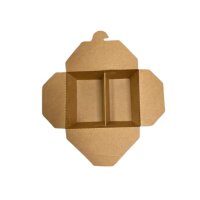 Karton-Menübox, PE-Beschichtung, 2-geteilt,...
