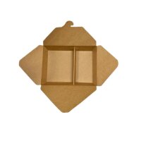 Karton-Menübox, PE-Beschichtung, 2-geteilt,...