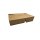 Karton-Menübox, PE-Beschichtung, 2-geteilt, 210x155x50mm, Kraft-Braun
