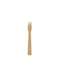 Papier-Pommes-Gabel "pure", 85mm, Braun