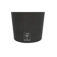 Pappbecher, 450ml, 16oz, Ø90mm, Schwarz, FSC