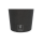 Pappbecher, 450ml, 16oz, Ø90mm, Schwarz, FSC