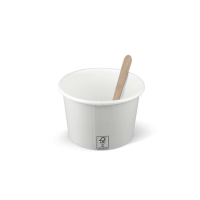 Eisbecher, weiß, FSC, 240ml / 8oz