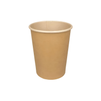 Pappbecher, 230ml, 8oz, Ø80mm, Kraft-Braun