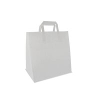 Bio Papiertüte, Weiß, M, 250Stk