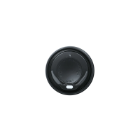 Deckel aus PS, Ø80mm, Schwarz