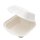 Zuckerrohr-Burger-Box, IP7, 140x127x70mm, weiß