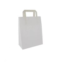 Bio Papiertüte, Weiß, S, 250Stk