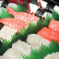 Sushi-Dekoration XL, Baran, Bergform, grüne...